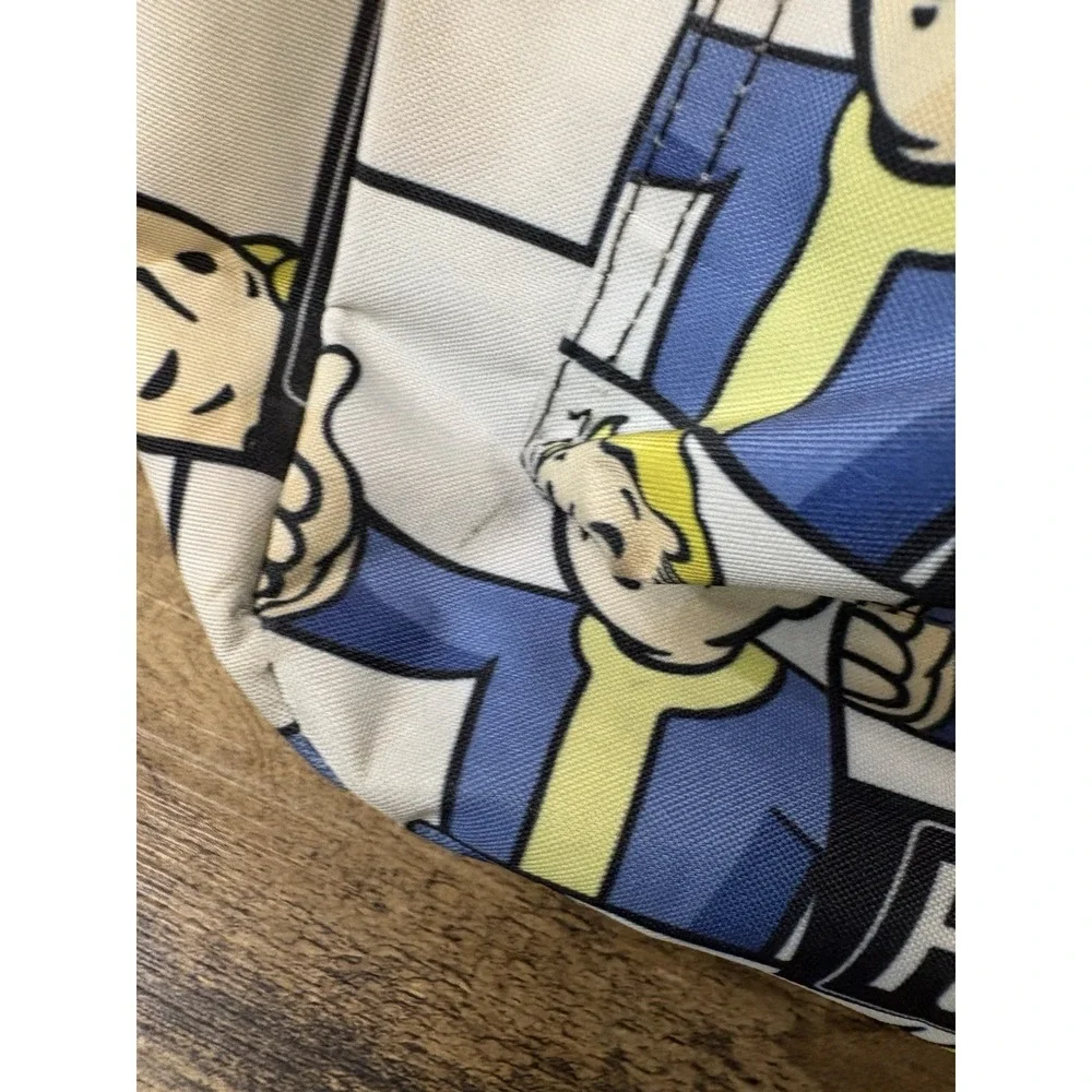 Bethesda Fallout Vault Boy Backpack with Zippered Pocket Video Game Merchandise